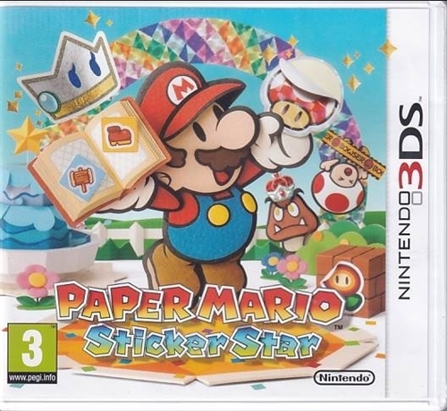 Paper Mario - Sticker Star  - Nintendo 3DS Spil (B Grade) (Genbrug)